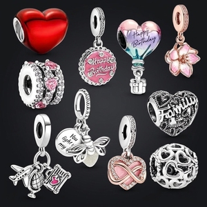 Kit de fabrication de bracelets avec perles d'espacement en zircon, breloques et pendentifs - Cadeau unisexe pour <span class=keywords><strong>maman</strong></span>, filles, adolescentes et famille - Product Image 2