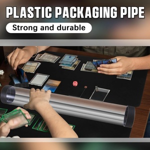 Custom Eco Friendly Durable Transparent PC <b>Plastic</b> <b>Packaging</b> Tube Flexiloop Handle Round Shape for Cosmetic <b>Packaging</b> - Product Image 4