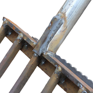 工业强度花园干草叉更高强度的地面土壤肥力挖掘用钢宽叉 - Product Image 5