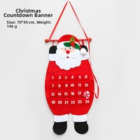 Filz-Adventskalender zum Aufhängen, Weihnachtsdekorationen, Weihnachtsmann, Schneemann, Rentier, Feiertagsbedarf, Großhandel, individuell gestaltbar, Geschenk