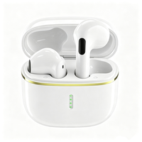 AliSelect X85 TWS pour écouteurs Bluetooth semi intra-auriculaires sans fil avec suppression du bruit ENC, affichage LED de la batterie, longue autonomie, pour le gaming et l'e-sport