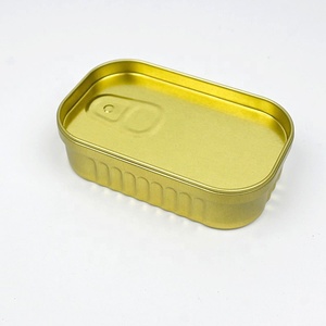 Boîte en métal décorative créative en forme de boîte de conserve de sardines vide, avec clip en forme de trèfle, pour rangement de bijoux - Product Image 6