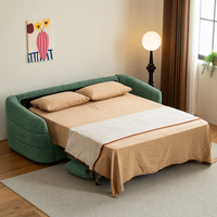 Canapé-lit moderne minimaliste pour salon, canapé multifonctionnel pliable à double usage 3 places tout-en-un pour petits appartements