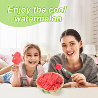 3-In-1 Watermeloensnijder Snijvork, Draagbaar Fruitsnijmes En Watermeloensnijder