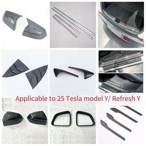 Bande <span class=keywords><strong>de</strong></span> protection <span class=keywords><strong>de</strong></span> seuil <span class=keywords><strong>de</strong></span> <span class=keywords><strong>porte</strong></span> arrière pour Tesla Model Y 25 (2017-2019), autocollant <span class=keywords><strong>de</strong></span> protection extérieur pour voiture - Product Image 1