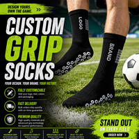 Chaussettes de football personnalisées antidérapantes de haute qualité, échantillon gratuit, faible MOQ, chaussettes de sport compétitives