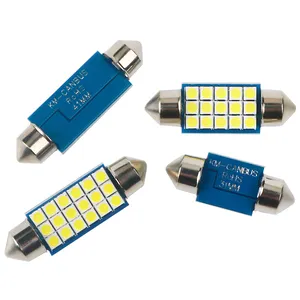 PUERXIN רכב C5W Led פנים קריאת אור 31mm 36mm 39mm 41mm 3030 SMD אוטומטי כיפת מנורה 12V לבן לויה קריאת אור נורות