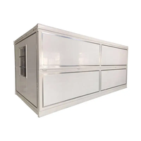 Maison conteneur pliable X certifiée CE, maison modulaire préfabriquée à structure en acier pour le marché européen, bureau de chantier