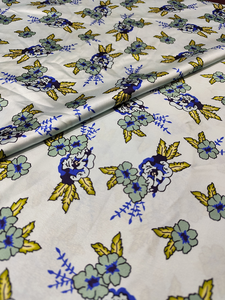 Tela Satén 100% Poliéster Estampada Multicolor para Niñas, Manualidades de Costura, Vestido de Novia, Suave, Lisa y Brillante - Product Image 3