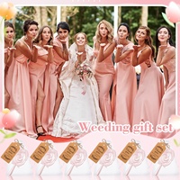 Souvenirs de mariage personnalisés, miroir cosmétique compact portable en forme de rose, emballage personnalisé, cadeaux pour les invités