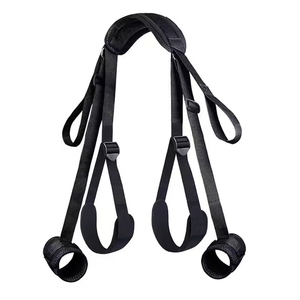 Kit de bondage pour adultes, ensemble de restraints pour lit avec menottes, sangles réglables pour le cou, la cuisse et la cheville, menottes pour couples SM - Product Image 6