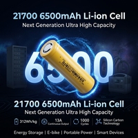 Batterie Li-ion de qualité supérieure FEB 21700 6500mAh 3.7V, décharge 3C, cellule lithium-ion haute capacité pour vélo électrique, scooter, pack de batteries EV