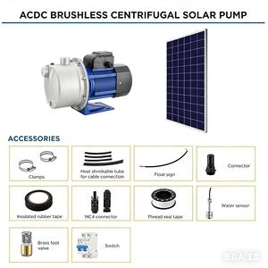 Pompa Solare BESU 1Hp 750W ACDC per Irrigazione Agricola, Pompa Centrifuga di Superficie ad Alta Portata, Prodotta con Energia Solare - Product Image 2