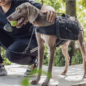 Arnés táctico de nailon para perros de fábrica con bolsillos laterales, mochila para perros de viaje al aire libre, bolsa de sillín, senderismo, <span class=keywords><strong>Camping</strong></span>, paquete de chaleco para perros - Product Image 5