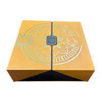 Boîte cadeau personnalisée de luxe écologique en carton recyclé à double porte magnétique avec estampage à chaud et gaufrage pour l'emballage de bijoux et de lunettes