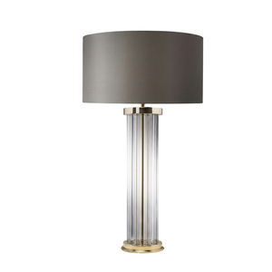 Lámpara de aceite de vidrio cónico con base de latón y pantalla transparente, accesorio de iluminación para decoración del hogar - Product Image 6