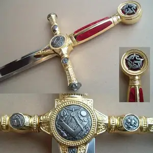 Masonik regalia kılıç yüksek kaliteli kılıç mason kılıç Cosplay