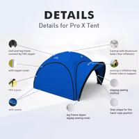 Nouvelle Tente Arche Gonflable Personnalisée pour Moto, Auvent Latéral de Voiture Extérieur en Tissu 400D Thermorésistant pour Camping, Publicité et Protection Solaire