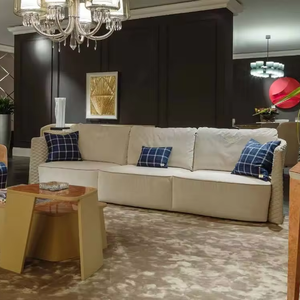 Set di Divani <span class=keywords><strong>Componibili</strong></span> Moderni a 3 Posti, Arredamento di Lusso per <span class=keywords><strong>Soggiorno</strong></span>, Design Italiano Confortevole - Product Image 6