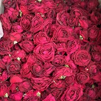 Harga terbaik ukuran besar bentuk kering merah gelap teh bunga mawar grosir segar beku mawar merah kering untuk teh