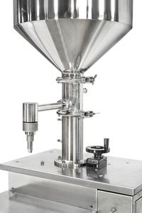 Machine de remplissage pour pâtes, crèmes, sauces, confitures, miel, onguents, shampoings, lotions, boissons, eau avec <span class=keywords><strong>doseur</strong></span> à seringue - Product Image 4