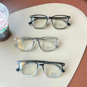 Monturas de Gafas Cuadradas Qianai N4-30217, Montura Completa, Anti-Luz Azul, Gafas para Mujer con Remaches de Puntos, Estilo Coreano - Product Image 2