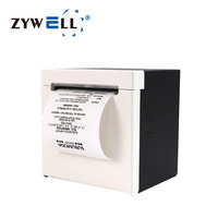 Printer Panel Termal Terintegrasi ZYWELL High Speed 80mm dengan Pemotong Otomatis Hitam Putih, USB, Serial, LAN, Printer Struk POS