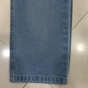 Tissu brocart uni bleu foncé premium, blanchi, 100% acrylique, résistant à l'abrasion, pour la fabrication de jeans, pantalons, vestes et vêtements - Product Image 1