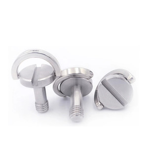 Fabrication de vis vis personnalisées en acier inoxydable <span class=keywords><strong>aluminium</strong></span> M6 D-Type vis de trépied vis de caméra pour caméras et caméras vidéo - Product Image 5