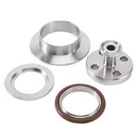 Acero inoxidable 304 KF tapón de vacío junta de brida de soldadura sanitaria abrazadera de Instalación rápida tipo mandril junta de sellado rápido