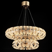 Lustre de luxe pour restaurant, bar, décoration intérieure, salle à manger, luminaire circulaire moderne à LED, suspension