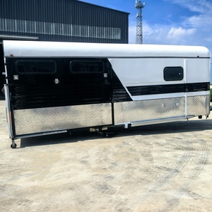 Remorque semi-remorque HERUI personnalisée pour 3 chevaux avec espace de vie luxueux, capacité de charge de 4 tonnes, double essieu, freins électriques - Product Image 4