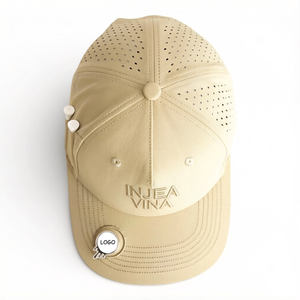 Gorra de Golf Personalizada de Alto Rendimiento, Impermeable, de Poliéster, con Orificios Cortados con Láser, Clip Magnético para Pelotas, Soporte para Tees, Gorras de Béisbol Perforadas - Product Image 3