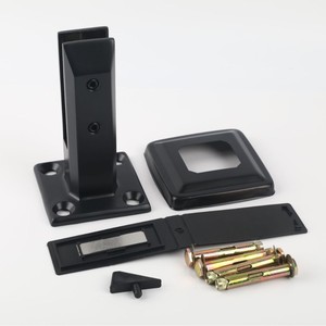 Balaustra di vetro piscina scherma quadrato rubinetto regolabile - Product Image 4