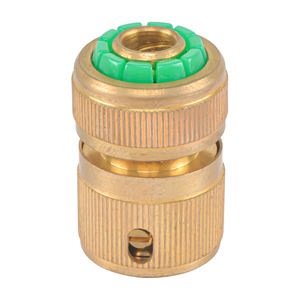 Conector Rápido de Latón de <span class=keywords><strong>1</strong></span>/<span class=keywords><strong>2</strong></span> Pulgada para Manguera con Tope - Product Image 1