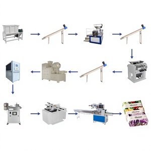 Machine de production de savon de toilette et de lessive 300 kg/h à prix de gros, machine à fabriquer du savon en barre longue, machine à fabriquer du savon de bain pour hôtel, vente chaude - Product Image 1