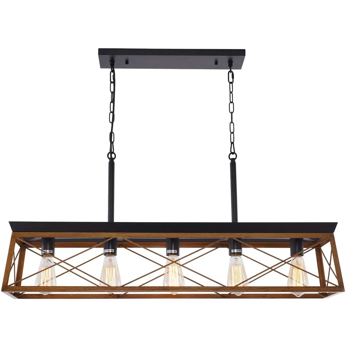 Lustre amazon 5 luzes industrial, luminária suspensa para teto, ilha, luminárias para cozinha, para porta frontal