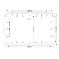Boîtier étanche en plastique ABS Ip65 boîtier d'instrument électronique boîte 230*150*60mm CHBR8-1