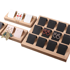 Mini accessoires en bois carte <span class=keywords><strong>d</strong></span>'emballage or <span class=keywords><strong>support</strong></span> de boucles <span class=keywords><strong>d</strong></span>'oreilles <span class=keywords><strong>personnalisé</strong></span> présentoir de boucles <span class=keywords><strong>d</strong></span>'oreilles bague bijoux <span class=keywords><strong>support</strong></span> en carton pour magasin - Product Image 2