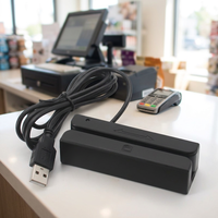 Lecteur-graveur de cartes à puce à bande magnétique et à puce IC (MSR) économique, sans SDK, très demandé pour les systèmes de point de vente (POS)