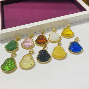 จี้พระพุทธรูปหยกเคลือบทอง 24K งานฝีมือประณีต สวยงาม <span class=keywords><strong>ใส</strong></span>เหมือนคริสตัล จากซูปิง จิวเวลรี่ - Product Image 1