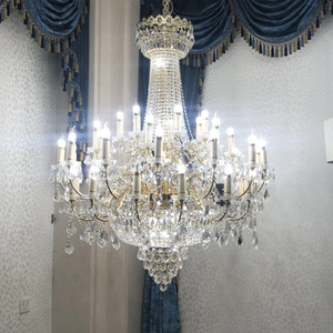 Lampadario Classico in Cristallo K9, Lampada a Sospensione di Lusso per Illuminazione di Hotel, Sale Banchetti, Palazzi e Ristoranti - Product Image 4