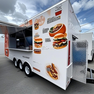 Camion de vente de nourriture de type carré conforme à la norme européenne 2025 avec sièges, acheter un food truck - Product Image 1