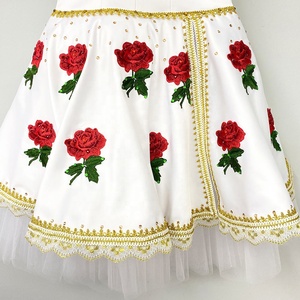 R0155 Réveil de Flora Ballet <span class=keywords><strong>Long</strong></span> <span class=keywords><strong>Tutu</strong></span> Blanc Robe Romantique Avec Roses YAGP - Product Image 3