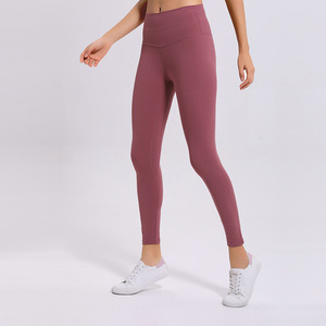 Leggings de yoga et de sport pour <span class=keywords><strong>femme</strong></span>, taille haute, effet galbant, élastiques, coupe ajustée, 24 couleurs - Product Image 2