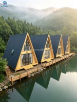 Maisonnette solaire triangulaire préfabriquée Skyacross Container Factory avec mobilier, cabane mobile hors réseau