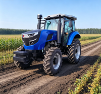 Tracteur agricole polyvalent 80hp 90hp 100hp 4x4 4 roues motrices robuste puissant fiable professionnel pour l'agriculture