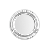 Cendrier autoportant d'extérieur en aluminium, personnalisé, vierge, artistique, biodégradable, moderne, antidérapant, de marque, fait main