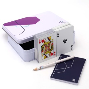 Carte da Gioco Personalizzate con Indice, 100% Plastica PVC, Design Game of Thrones, Porta Carte Fournier con Scatola in Latta - Product Image 1