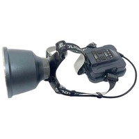 Lampe frontale LED rechargeable haute puissance avec faisceau COB, étanche, batterie 18650 pour le camping, la plongée et les activités de plein air